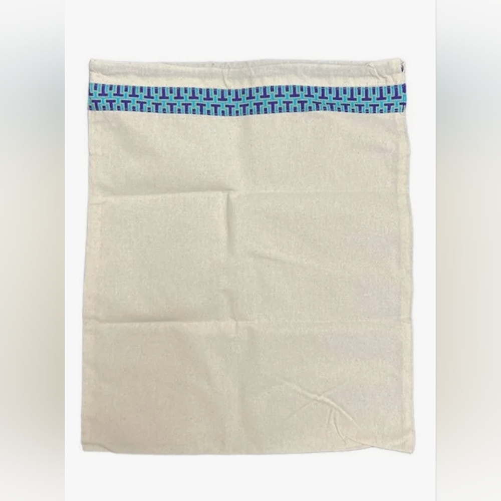 𝗦𝗜𝗫 Tory Burch Logo Drawstring Canvas Dust Bag